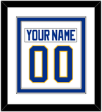 Buffalo Nameplate & Number (Back) Combined - Road White - Double Mat 1