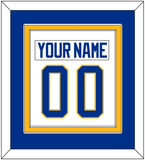Buffalo Nameplate & Number (Back) Combined - Road White - Double Mat 3