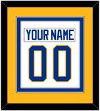Buffalo Nameplate & Number (Back) Combined - Road White - Double Mat 4