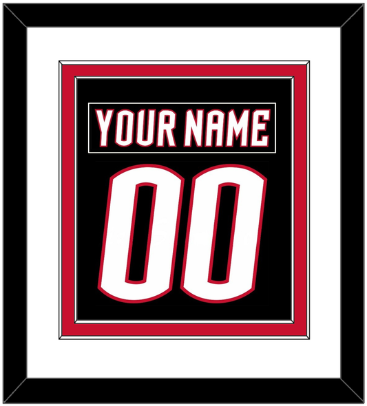 Buffalo Nameplate & Number (Back) Combined - Alternate Black - Signature Tier 1