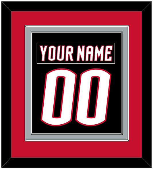 Buffalo Nameplate & Number (Back) Combined - Alternate Black - Signature Tier 3