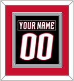 Buffalo Nameplate & Number (Back) Combined - Alternate Black - Double Mat 3