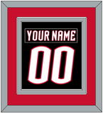 Buffalo Nameplate & Number (Back) Combined - Alternate Black - Double Mat 3