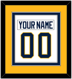 Buffalo Nameplate & Number (Back) Combined - Road White (2010-2020) - Double Mat 4