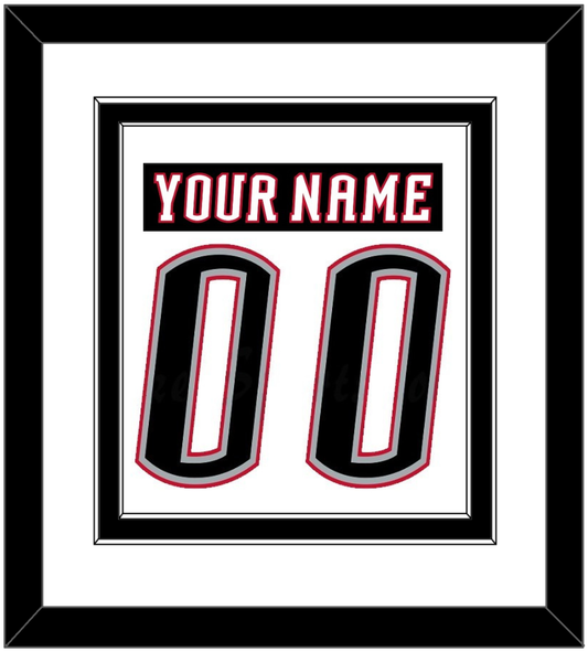 Buffalo Nameplate & Number (Back) Combined - Home White (1996-2006) - Signature Tier 1