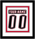 Buffalo Nameplate & Number (Back) Combined - Home White (1996-2006) - Double Mat 2