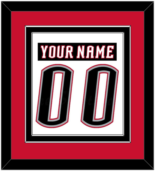 Buffalo Nameplate & Number (Back) Combined - Home White (1996-2006) - Signature Tier 4