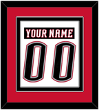 Buffalo Nameplate & Number (Back) Combined - Home White (1996-2006) - Double Mat 4