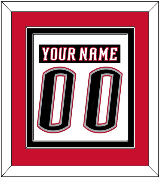 Buffalo Nameplate & Number (Back) Combined - Home White (1996-2006) - Signature Tier 4