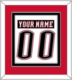 Buffalo Nameplate & Number (Back) Combined - Home White (1996-2006) - Double Mat 4