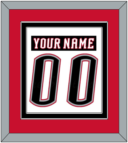 Buffalo Nameplate & Number (Back) Combined - Home White (1996-2006) - Signature Tier 4
