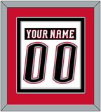 Buffalo Nameplate & Number (Back) Combined - Home White (1996-2006) - Double Mat 4