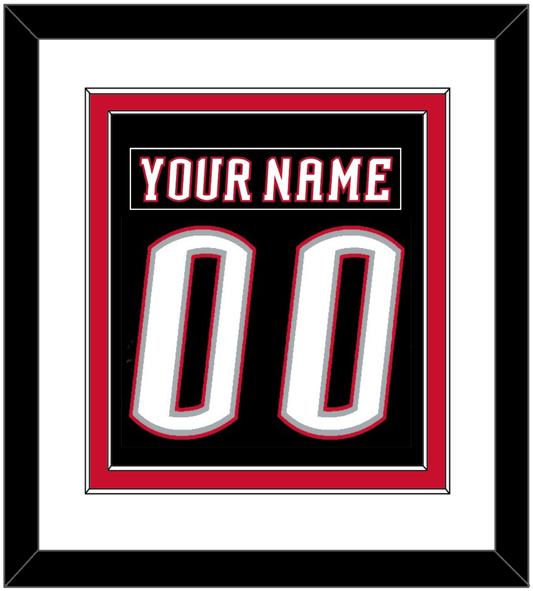 Buffalo Nameplate & Number (Back) Combined - Road Black (1996-2006) - Signature Tier 1