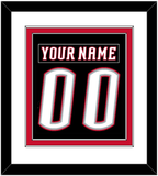 Buffalo Nameplate & Number (Back) Combined - Road Black (1996-2006) - Double Mat 1