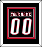 Buffalo Nameplate & Number (Back) Combined - Road Black (1996-2006) - Double Mat 2