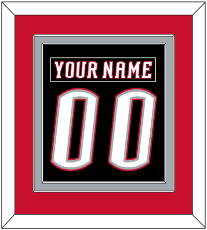 Buffalo Nameplate & Number (Back) Combined - Road Black (1996-2006) - Signature Tier 3