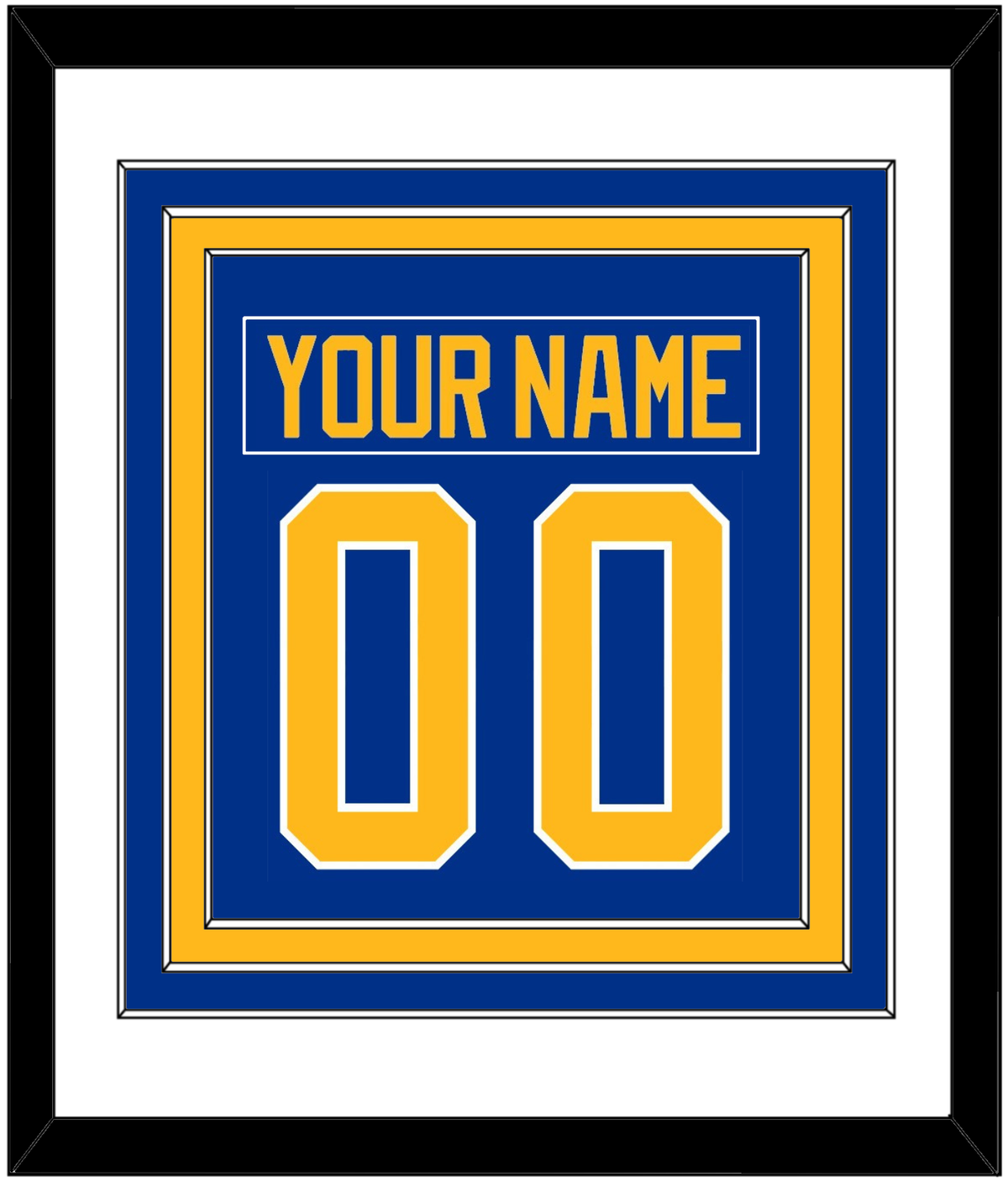 Buffalo Nameplate & Full-Size Number - Combined