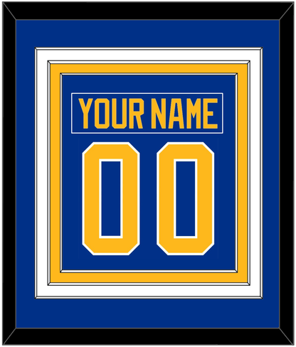 Buffalo Nameplate & Number (Back) Combined - Home Blue - Premier Tier 2
