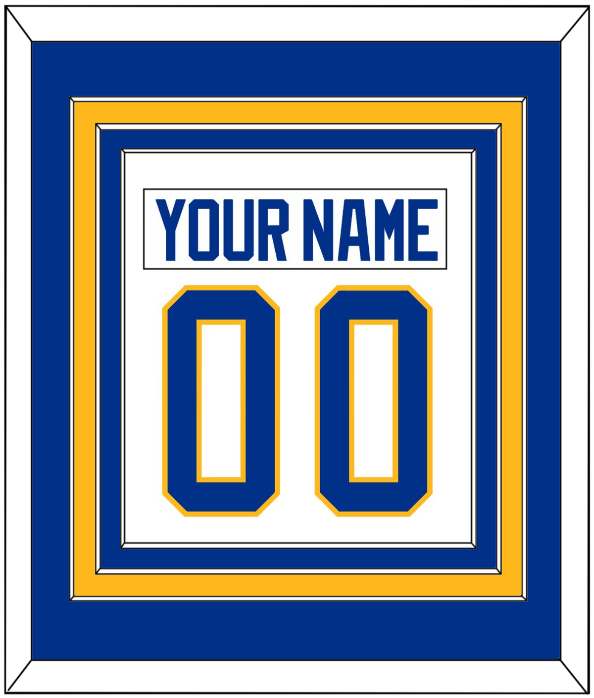 Buffalo Nameplate & Full-Size Number - Combined