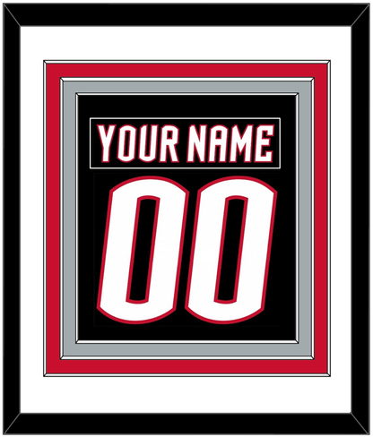 Buffalo Nameplate & Number (Back) Combined - Alternate Black - Premier Tier 1
