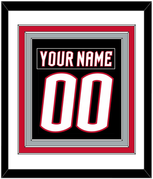 Buffalo Nameplate & Number (Back) Combined - Alternate Black - Premier Tier 1