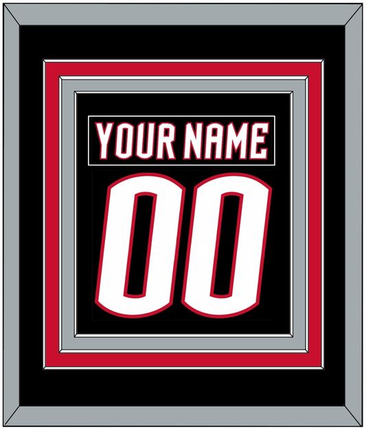 Buffalo Nameplate & Number (Back) Combined - Alternate Black - Premier Tier 2