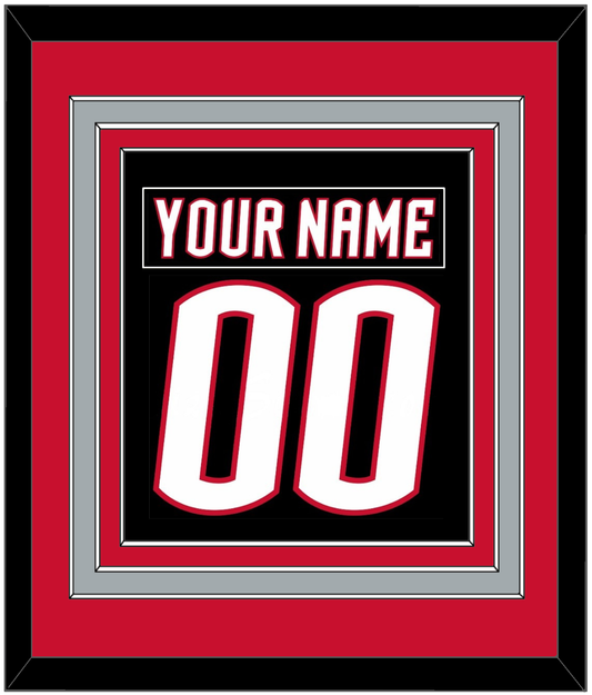 Buffalo Nameplate & Number (Back) Combined - Alternate Black - Premier Tier 3
