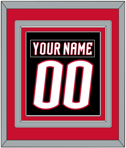 Buffalo Nameplate & Number (Back) Combined - Alternate Black - Premier Tier 3