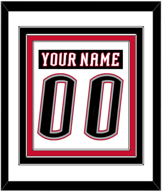 Buffalo Nameplate & Number (Back) Combined - Home White (1996-2006) - Premier Tier 1