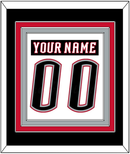 Buffalo Nameplate & Number (Back) Combined - Home White (1996-2006) - Premier Tier 2