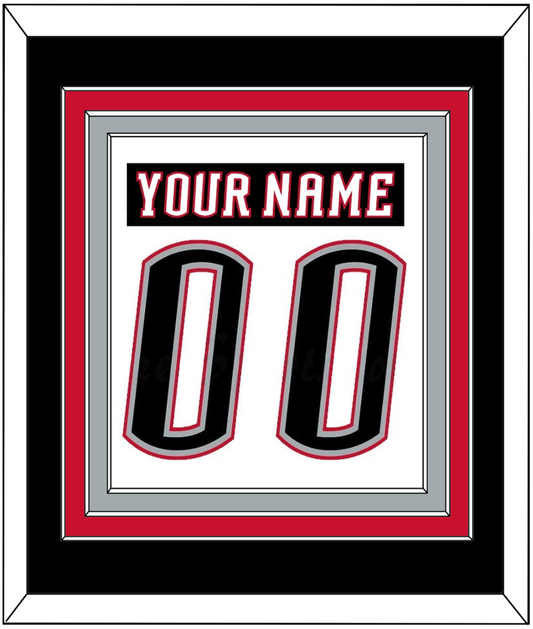 Buffalo Nameplate & Number (Back) Combined - Home White (1996-2006) - Premier Tier 2