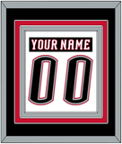 Buffalo Nameplate & Number (Back) Combined - Home White (1996-2006) - Triple Mat 2