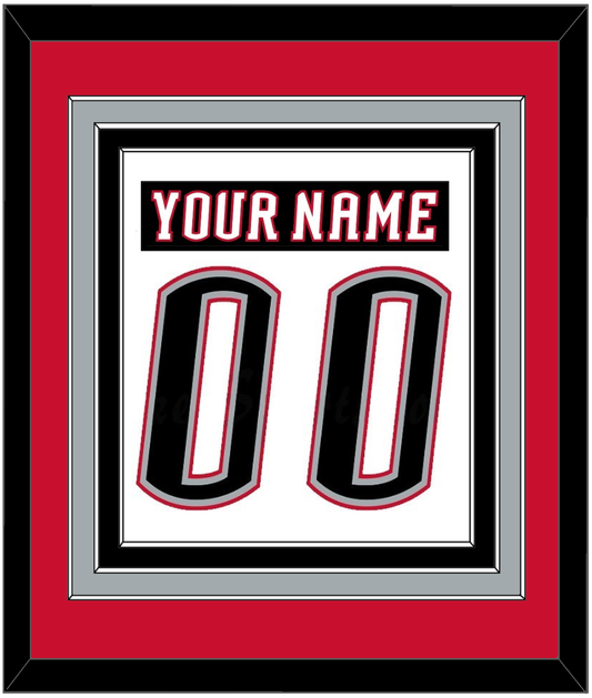 Buffalo Nameplate & Number (Back) Combined - Home White (1996-2006) - Premier Tier 3
