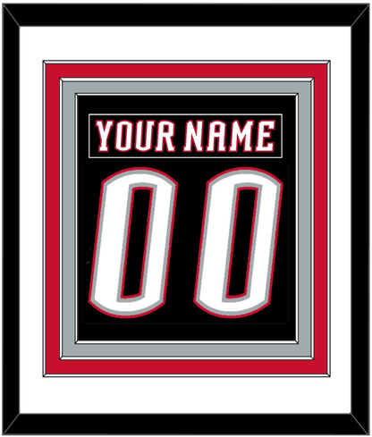 Buffalo Nameplate & Number (Back) Combined - Road Black (1996-2006) - Premier Tier 1