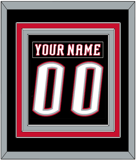 Buffalo Nameplate & Number (Back) Combined - Road Black (1996-2006) - Premier Tier 2