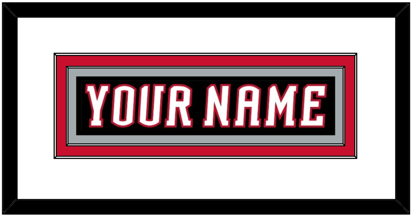 Buffalo Nameplate - Home White/Road Black (1996-2006) - Signature Tier 1