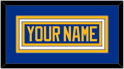 Buffalo Nameplate - Home Blue - Premier Tier 1