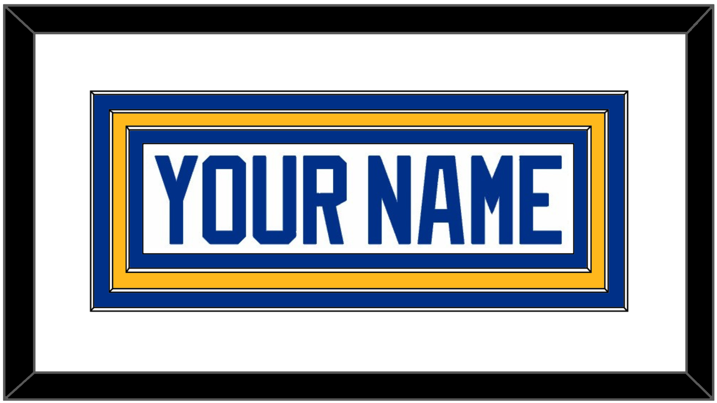 Buffalo Nameplate - Road White - Premier Tier 1