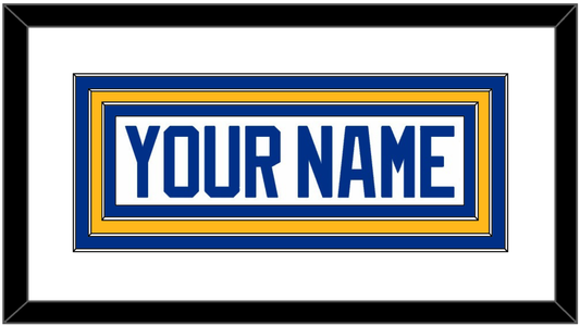 Buffalo Nameplate - Road White - Premier Tier 1