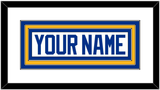 Buffalo Nameplate - Road White - Triple Mat 1