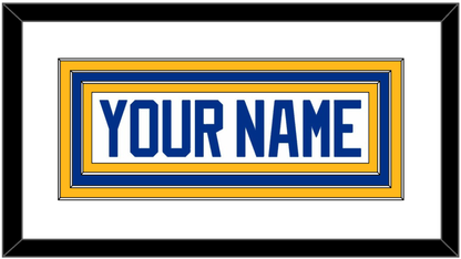 Buffalo Nameplate - Road White - Premier Tier 2