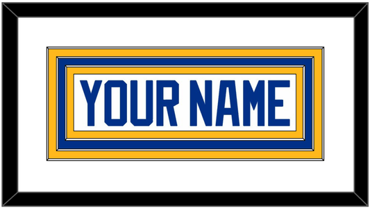 Buffalo Nameplate - Road White - Premier Tier 2