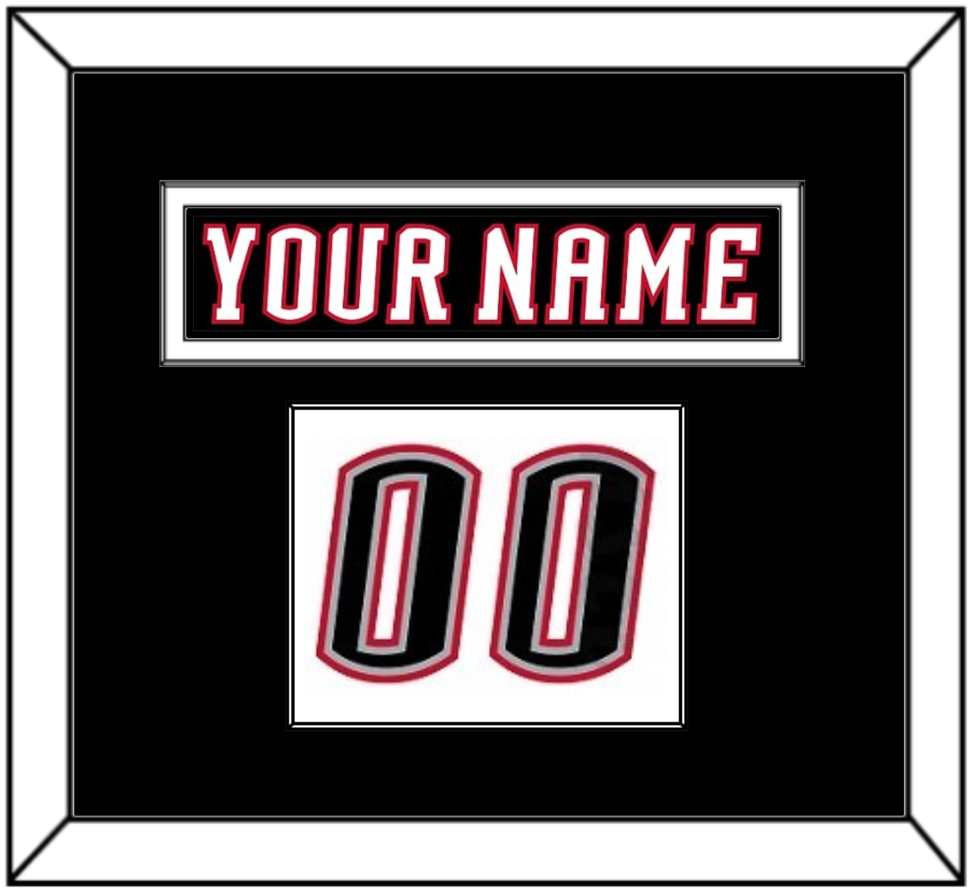 Buffalo Nameplate & Number (Shoulder) - Home White (1996-2006) - Essential Tier 1