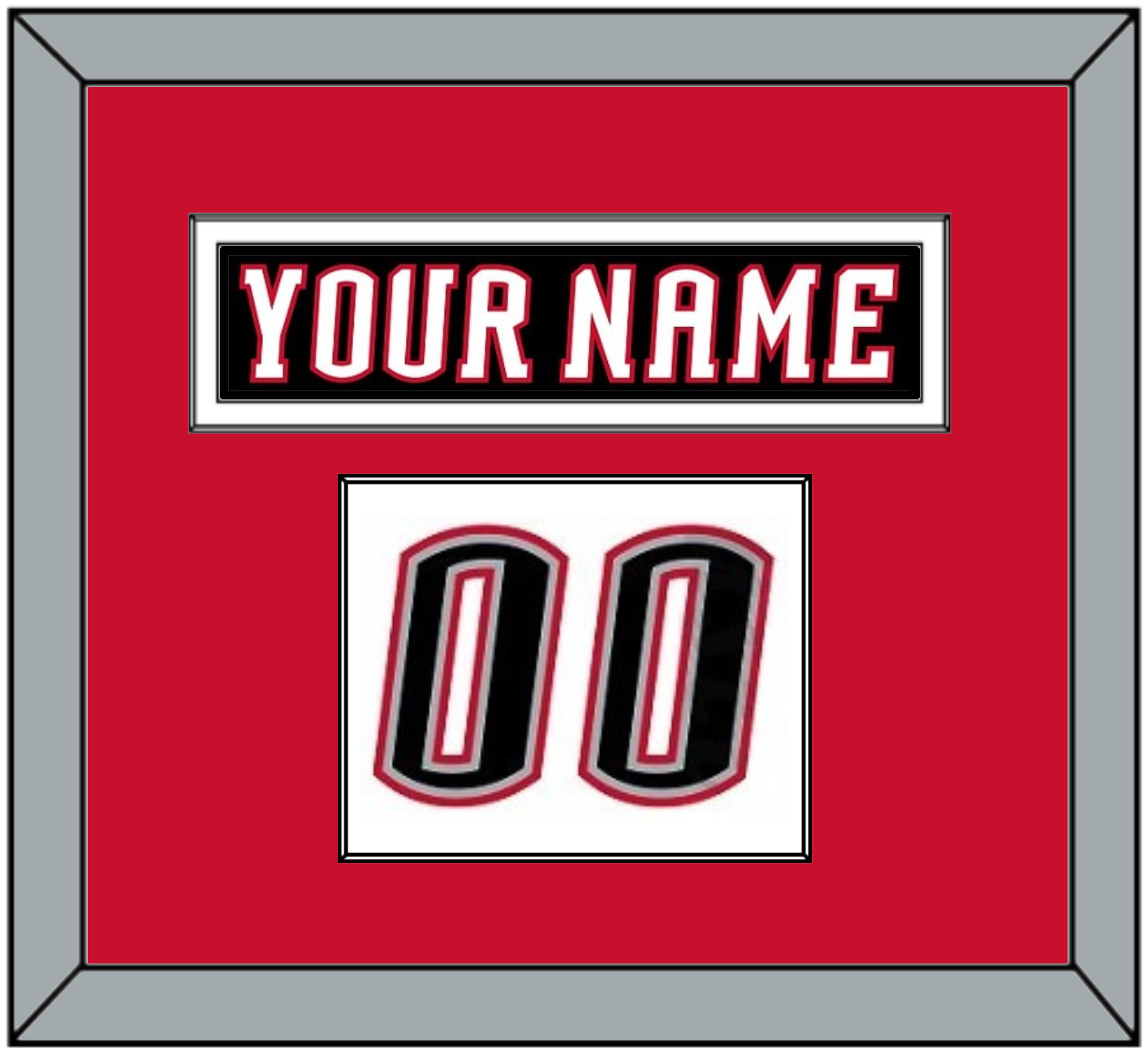 Buffalo Nameplate & Number (Shoulder) - Home White (1996-2006) - Essential Tier 2