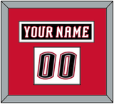 Buffalo Nameplate & Number (Shoulder) - Home White (1996-2006) - Single Mat 2