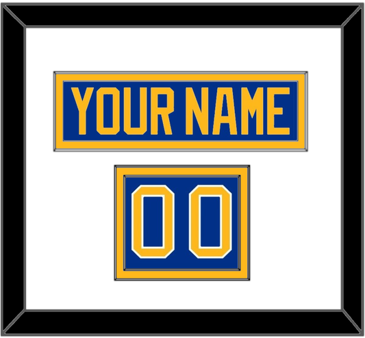 Buffalo Nameplate & Number (Shoulder) - Home Blue - Signature Tier 1