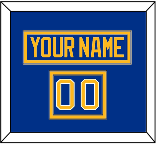 Buffalo Nameplate & Number (Shoulder) - Home Blue - Signature Tier 2