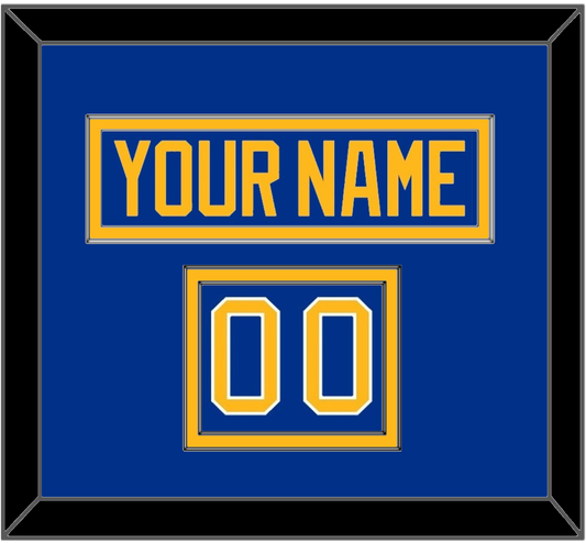 Buffalo Nameplate & Number (Shoulder) - Home Blue - Signature Tier 2