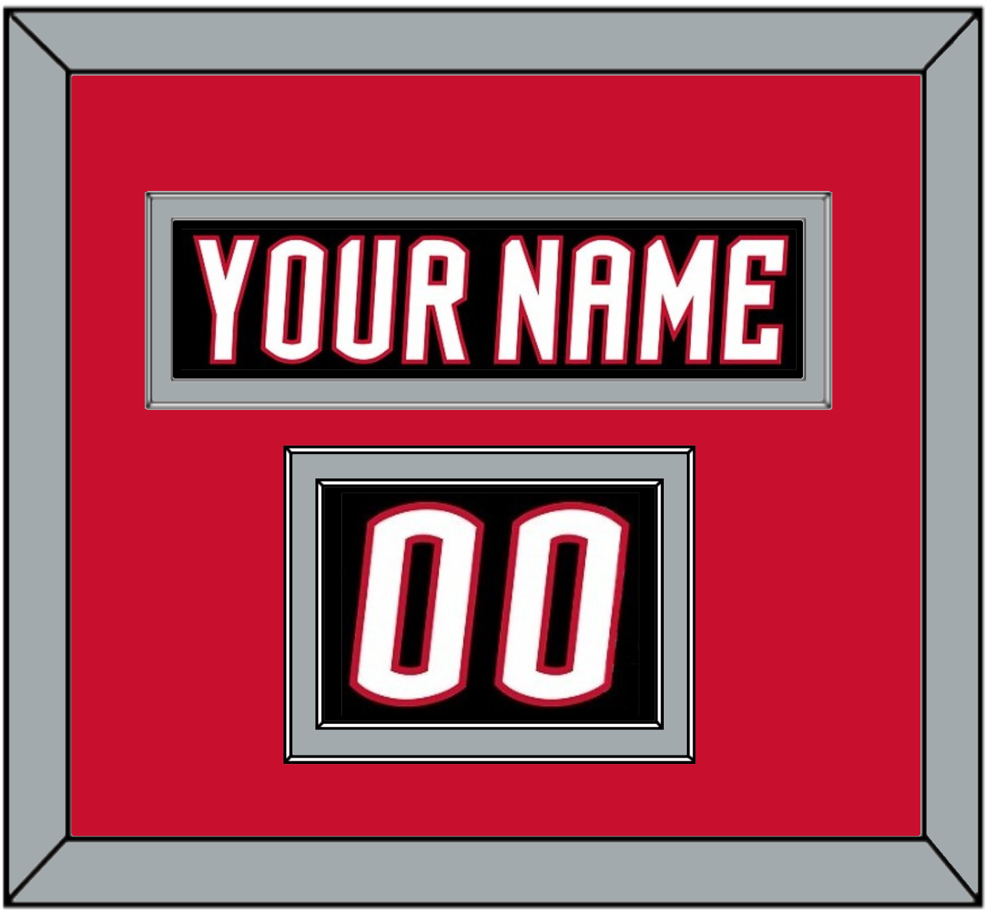 Buffalo Nameplate & Number (Shoulder) - Alternate Black - Signature Tier 3