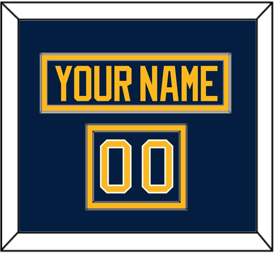 Buffalo Nameplate & Number (Shoulder) - Home Blue (2010-2020) - Signature Tier 2
